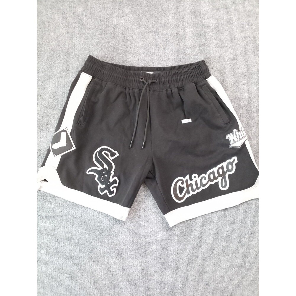Pro Standard Chicago White Sox Shorts Mens XL Black MLB Logo Drawstring